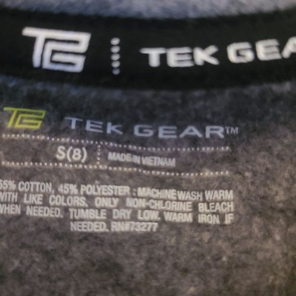 TEK GEAR girls long SLEEVE sweatshirt size SMALL NWOT - Picture 2 of 2